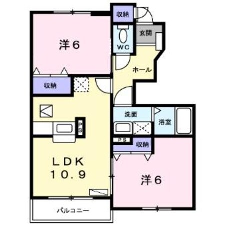 近鉄弥富駅 徒歩9分 1階の物件間取画像